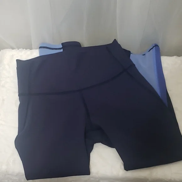 Lululemon Sz 4 Mix & Mesh 21" Leggings in Midnight - Picture 12 of 16